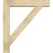 Ekena Millwork Traditional Block Rough Sawn Bracket w/ Offset Brace, Douglas Fir, 6"W x 30"D x 34"H BKT0604X30X34TRA05RDF - alternate 4